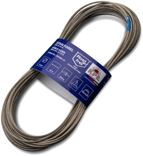 seilflechter-niro-edelstahlseil-10m-2mm-v4a-7x19-flexibel image 2