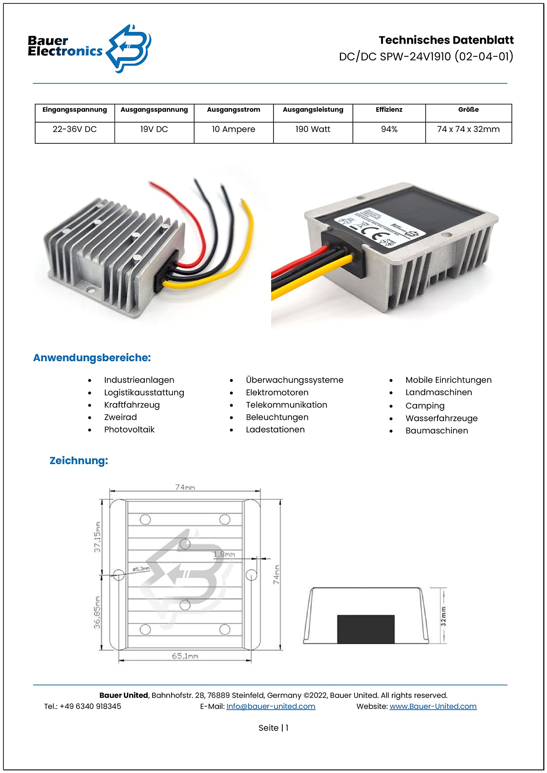 bauer-spannungswandler-dc-dc-24v-19v-10a-190w-ip68 image 6