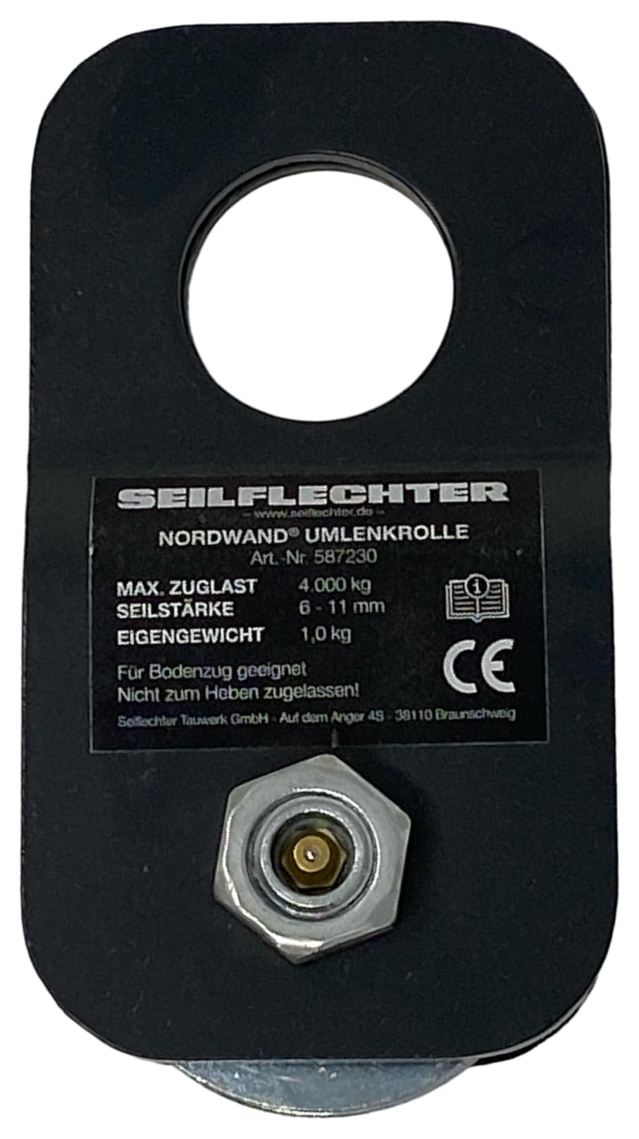 seilflechter-black-series-umlenkrolle-4t-6-11mm-stahl image 1