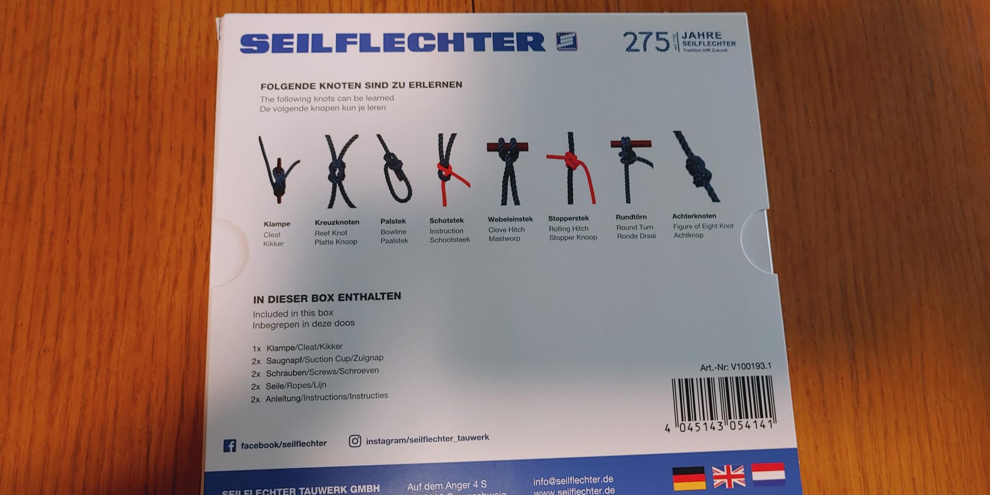 Klampe hält