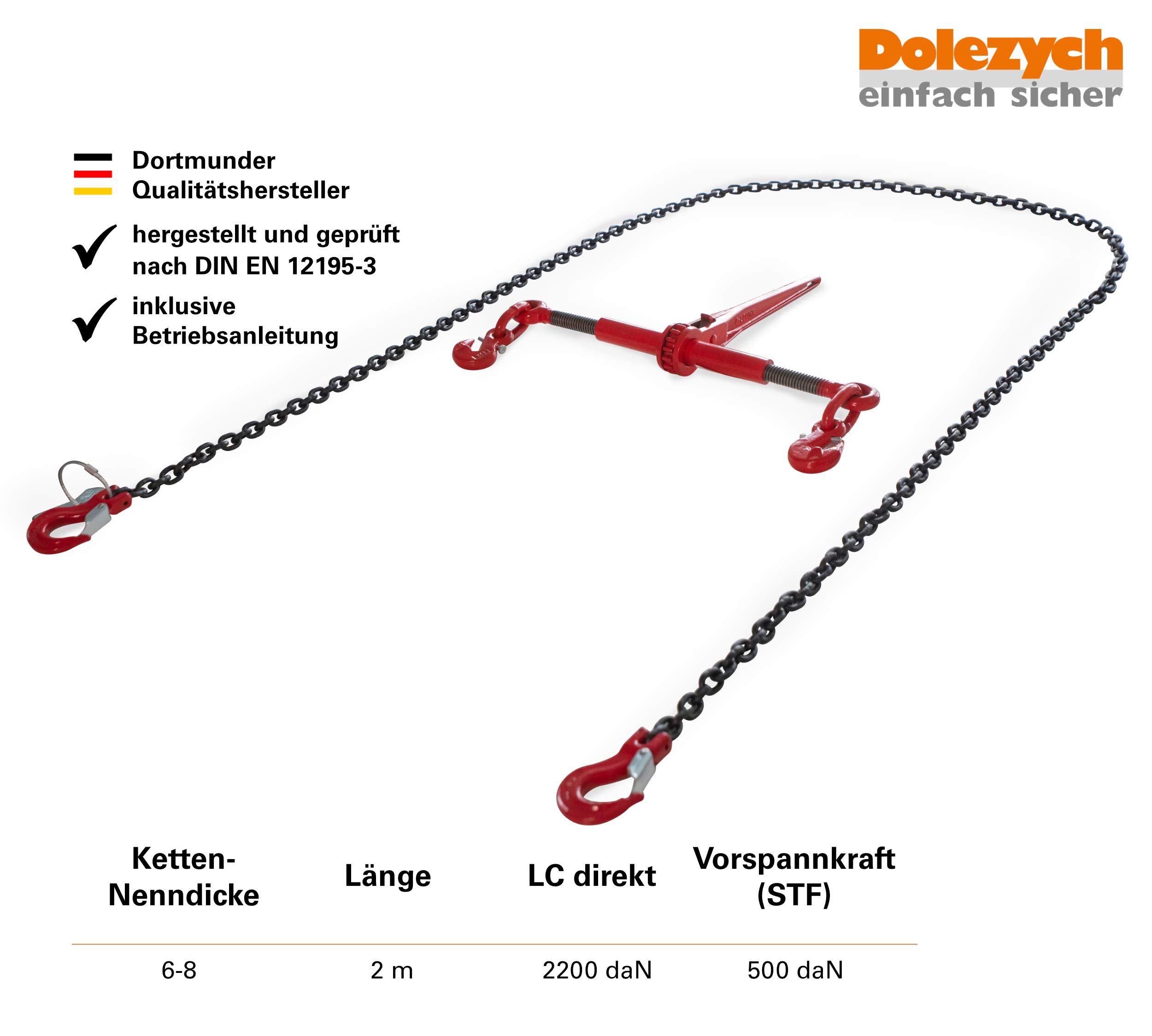 dolezych-powerlash-zurrkette-2-m-2200-dan-g-te-80 image 2