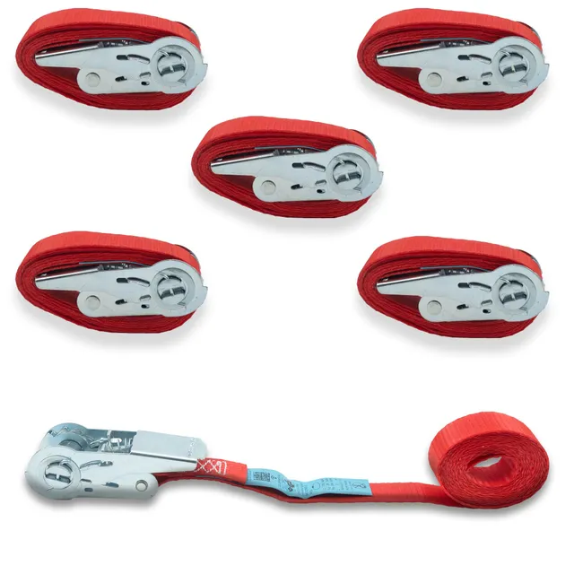 dolezych-dozurr-700-spanngurt-25mm-4m-rot-5er-set-700kg image 1