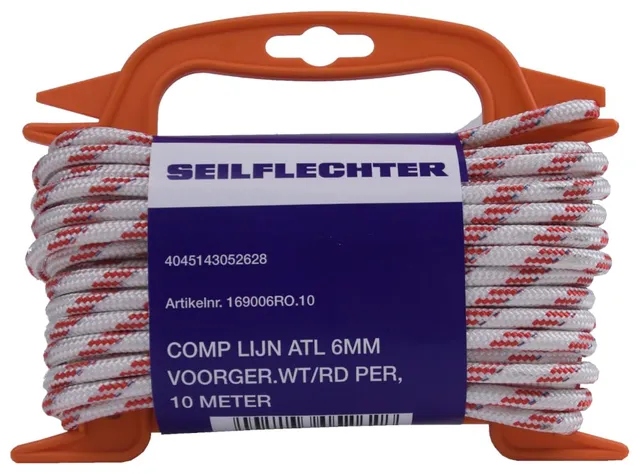 seilflechter-atlantik-winschenschot-compact-10m-6mm-wei-rot image 1